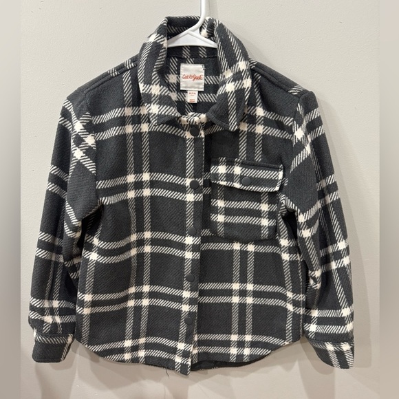 Girls Plaid Button Up - Picture 2 of 4